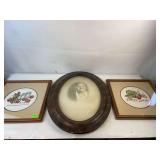 Needlepoint and bubble frame