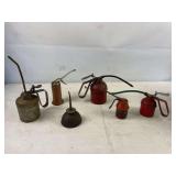 Vintage oil cans