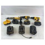 Dewalt tools, batteries and chargers