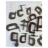 Assortment of c clamps