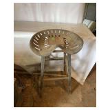Vintage tractor seat stool