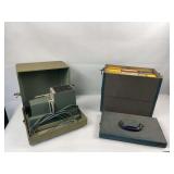 Vintage projector and reels