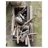 Box of misc and hand tools