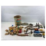 Vintage wooden blocks and more toys