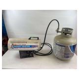 Reddy Heater and propane tank