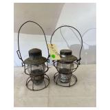 2 vintage lanterns