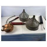 Funnels and grease guns