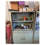 Metal shop cabinet and all contents