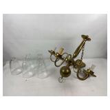 Vintage brass chandelier