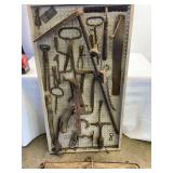 Vintage tool board and single tree