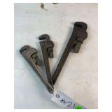 3 Pipe Wrenches
