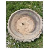 Concrete bird bath