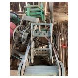 Pallet of hoses and hose reels