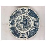 2 Bourbon County celebration plates and Italy souvenir plate.