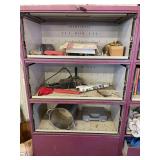 Metal shop cabinet and all contents