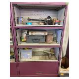 Metal shop cabinet and all contents