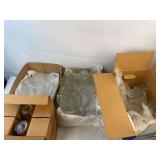 Los of clear dishware