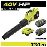 $329 RYOBI 40V HP Brushless Whisper Series 190 MPH