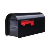 $70 Ironside Black, Large, Steel, Post Mount Mailb