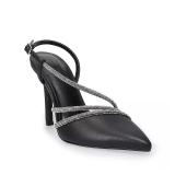 $11 Apt. 9  Tyraa Bling Pointed Women's Pumps, Bla