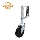 $14 4 in. Black Hard Rubber and Steel Swivel Gate