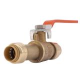 $25 1/2 in. Push-to-Connect Brass Slip Ball Valve