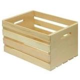 $40 Houseworks Large Unfinished Pine Wood Storage