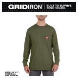 $28 Men's X-Large Green GRIDIRON Cotton/Polyester