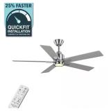 $119 Hampton Bay Zandra 52 in. White Changing Inte