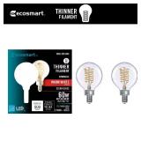 $44 60-Watt Equivalent G16.5 Dimmable Fine Bendy F