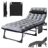 $97 MOPHOTO Folding Bed with Mattress, Portable Fo