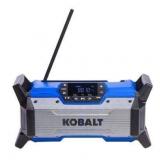 $130 KOBALT 24 Volt Cordless Jobsite Radio - High