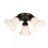 $45 17.5 in. 3-Light Oil Rubbed Bronze Flush Mount