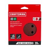 $10 CRAFTSMAN 20-Piece Aluminum Oxide 80-Grit Disc