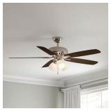 $119 Hampton Bay Rockport 52 in. Indoor LED Brushe