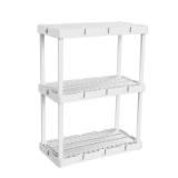 $36 Knect-A-Shelf White 3-Shelf Light Duty Interlo