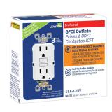 $45 Leviton SmartlockPro 15 amps 125 V Duplex Whit
