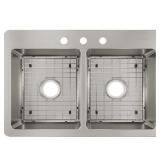 $219 Avenue 33 in. Drop in/Undermount Double Bowl