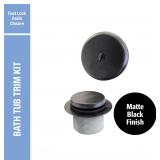 $74 Keeney 1-3/8-in or 1-1/2-in Matte Black Foot L