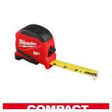 $17 25 ft. Compact Tape Measure with Fractional Sc