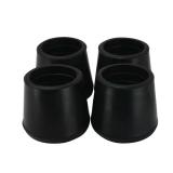 $3 1 in. Black Rubber Leg Caps for Table, Chair, a