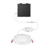 $18 4 in. LED Inteagrated Baffle Recessed Kit - El