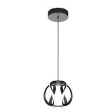 $80 Vivaldi 16-Watt 1 Light Matte Black Modern 3 C