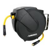 $75 ENCLOSED HYBRID AIR HOSE REEL WITH 3/8X50 HOSE