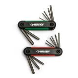 $15 SAE/MM Folding Ball-End Hex Key Set (17-Piece)