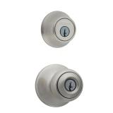 $36 Kwikset Polo Satin Nickel Deadbolt and Entry D