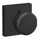 $16 Schlage Bowery Matte Black Dummy Door Knob wit