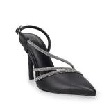 $11 Apt. 9  Tyraa Bling Pointed Women's Pumps, Bla