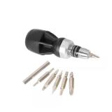 12-in-1 Quick Load Ratcheting Stubby Screwdriver S