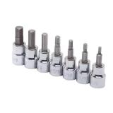 $24 Husky 3/8 in. Drive SAE Hex Bit Socket Set (7-